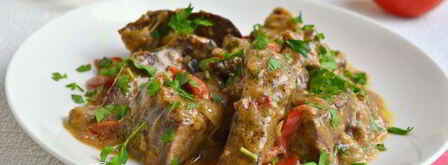 свиная печень, тушеная в сметанном соусе. Шаг 7