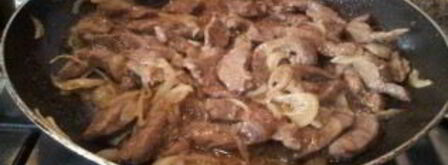 жареная говяжья печень. Шаг 6