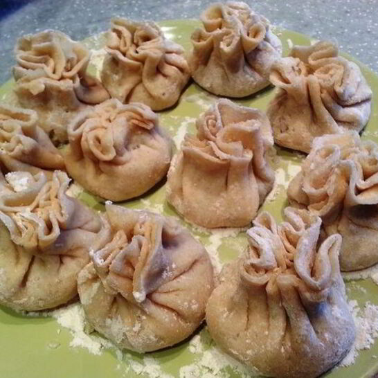 Рецепт хинкали из рисовой муки с треской