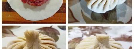 хинкали с бараниной и индейкой на пару. Шаг 7