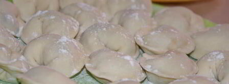 пельмени с сухими грибами и яйцом. Шаг 12