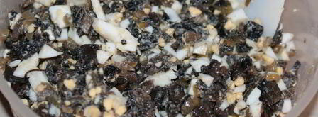 пельмени с сухими грибами и яйцом. Шаг 8