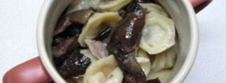 пельмени, запеченные с грибами. Шаг 4