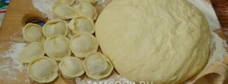 тесто для пельменей с полбяной мукой на воде. Шаг 14