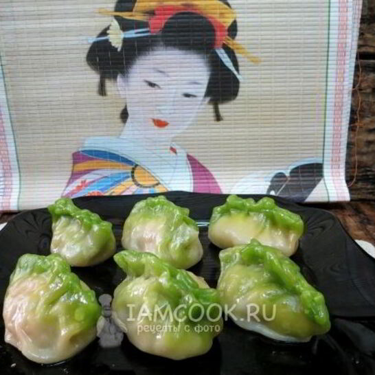 Рецепт цветных китайских пельменей