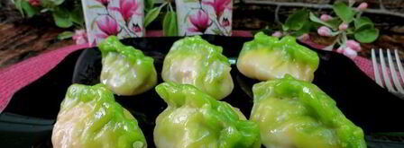 цветные китайские пельмени. Шаг 33