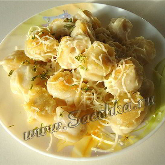 Рецепт запеченных пельменей