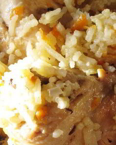 Быстрый плов с курицей