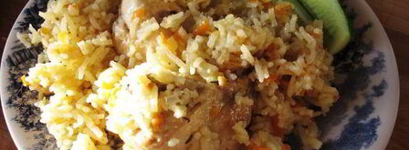 быстрый плов с курицей. Шаг 9