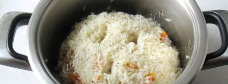 диетический плов с куриными желудками. Шаг 14