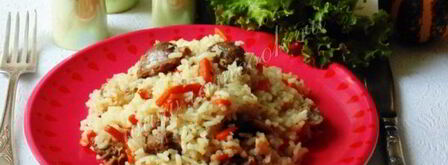 диетический плов с куриными желудками. Шаг 18