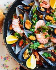 Паэлья с морепродуктами