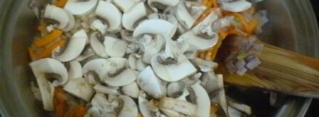 плов из бурого риса с грибами. Шаг 3