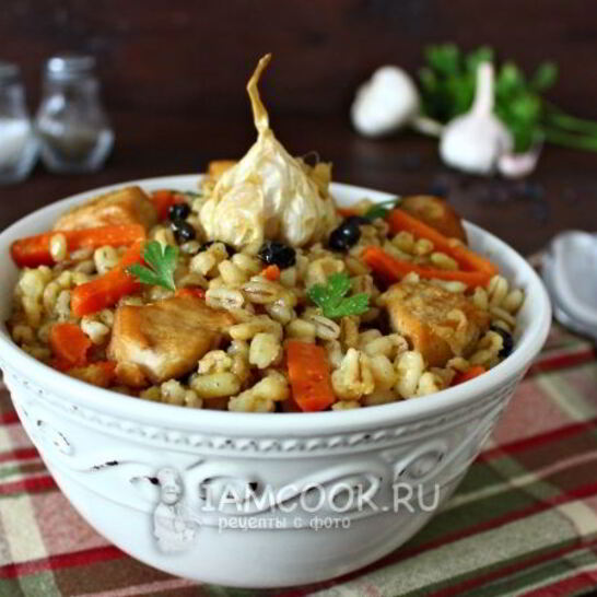 Рецепт плова из перловки в мультиварке