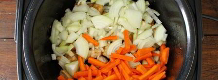 плов из перловки в мультиварке. Шаг 6