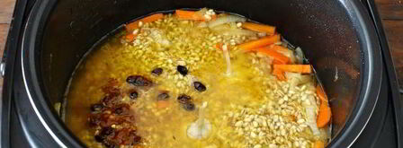 плов из перловки в мультиварке. Шаг 8