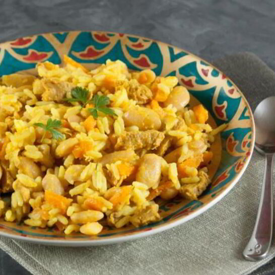 Рецепт плова с фасолью