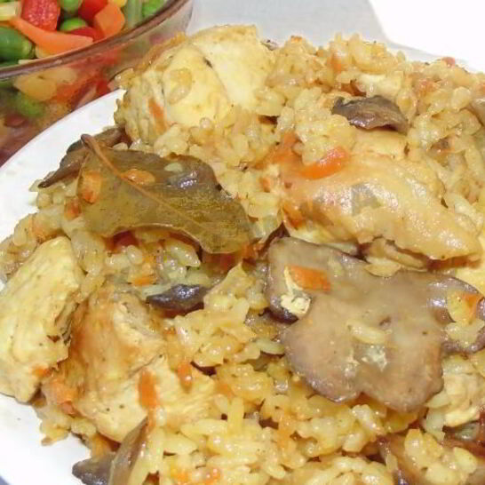 Рецепт плова с грибами и курицей в мультиварке