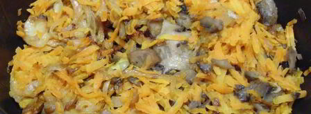 плов с грибами и курицей в мультиварке. Шаг 7