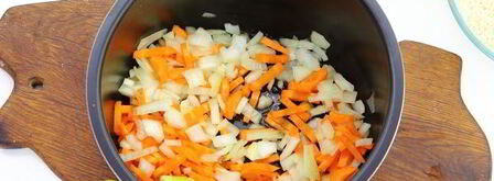 плов с грибами в мультиварке. Шаг 6