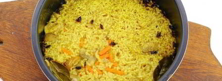 плов с грибами в мультиварке. Шаг 12