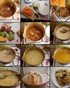 Плов с помидорами черри