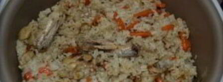 плов в мультиварке с крылышками. Шаг 9