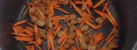 сладкий плов в мультиварке с сухофруктами, изюмом. Шаг 3