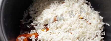 сладкий плов в мультиварке с сухофруктами, изюмом. Шаг 6