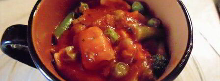 куриное рагу с зелеными овощами и сырной крышечкой. Шаг 8