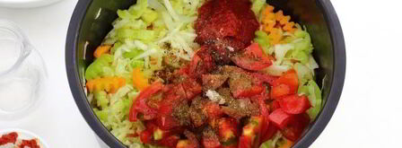 овощное рагу с кабачками и капустой в мультиварке. Шаг 7