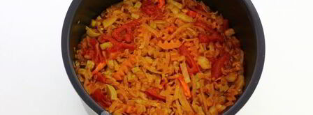 овощное рагу с кабачками и капустой в мультиварке. Шаг 8