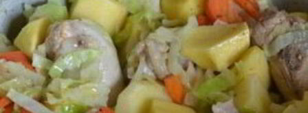 овощное рагу с курицей и кабачками. Шаг 4