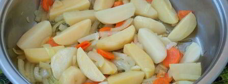 овощное рагу с шампиньонами. Шаг 3