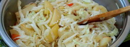 овощное рагу с шампиньонами. Шаг 4