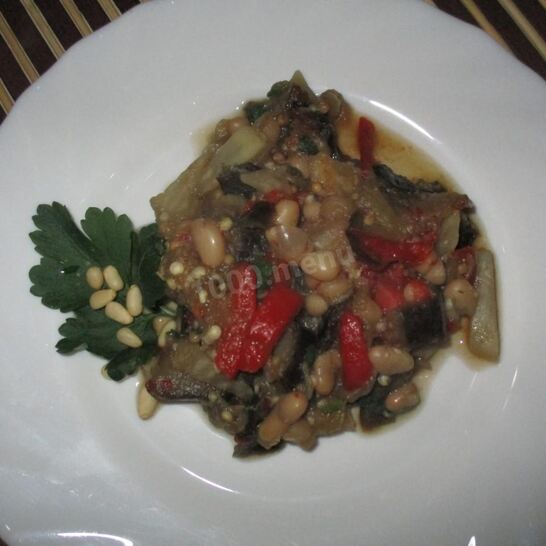 Рецепт постного рагу с баклажанами