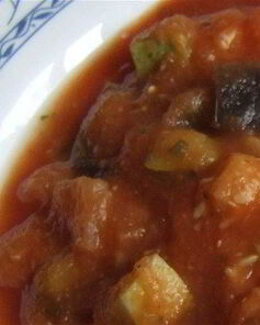 Рагу диетическое с баклажанами и луком