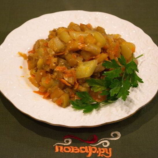 Рецепт рагу из баклажанов вкусное