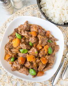 Рагу из говядины с тыквой