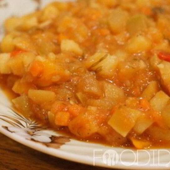 Рецепт рагу из картошки с кабачками