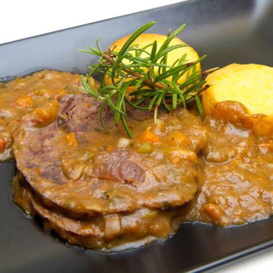 Рецепт рагу из морского черта с полентой