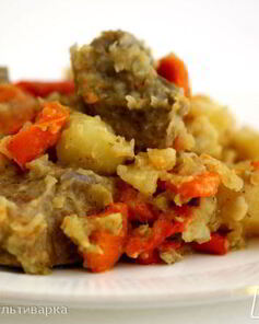 Рагу из телятины с овощами в мультиварке