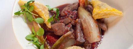 рагу из утки с апельсинами и слоеные закуски. Шаг 10