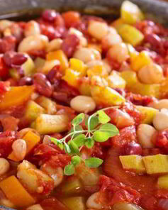 Рагу с фасолью и овощами