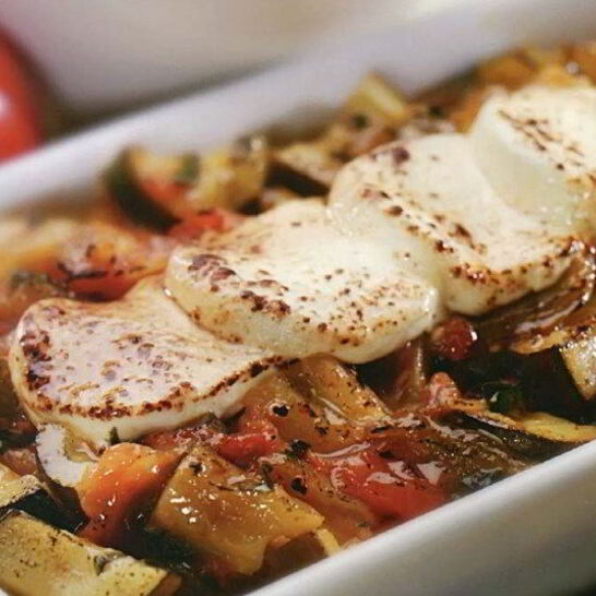Рецепт рататуя из баклажанов, томатов и сыра