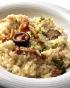 Итальянское ризотто с лесными грибами