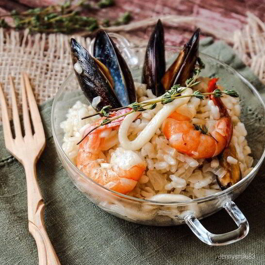 Рецепт ризотто porto venere с морепродуктами