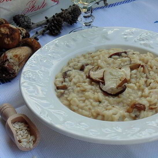 Рецепт ризотто с белыми грибами