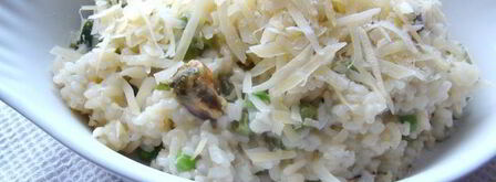 ризотто с горошком с мидиями. Шаг 7