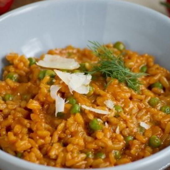 Рецепт ризотто с горошком